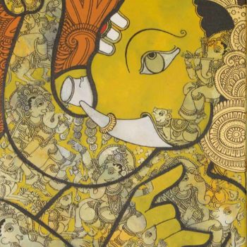 Ganesh | Mixed media on canvas |  18 x 14 inches | Sold