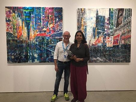 Sonia with Antonio Sannino at Context | Miami Art Fair