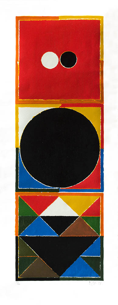 S. H. Raza, Untitled, 2006, Serigraph in 11 colours on archival paper, 40 x 15 in (101.6 x 38.1 cm), Edition of 100, $1,000 - $5,000.