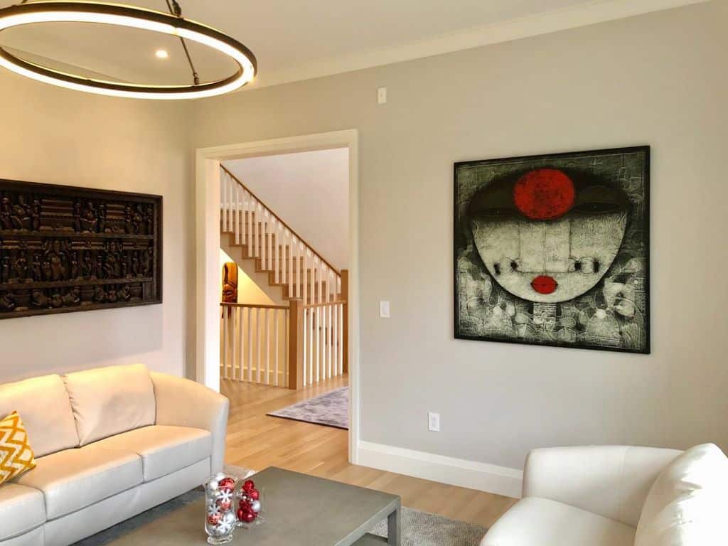 Bindi artwork in living area of client's place