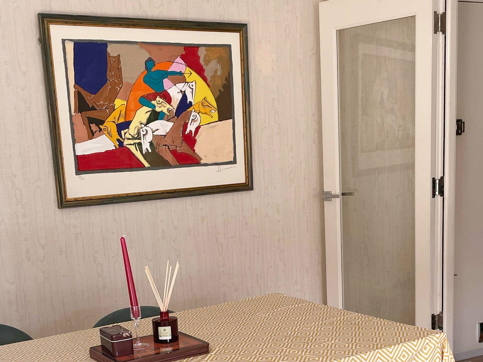 mf husain paintings at client home