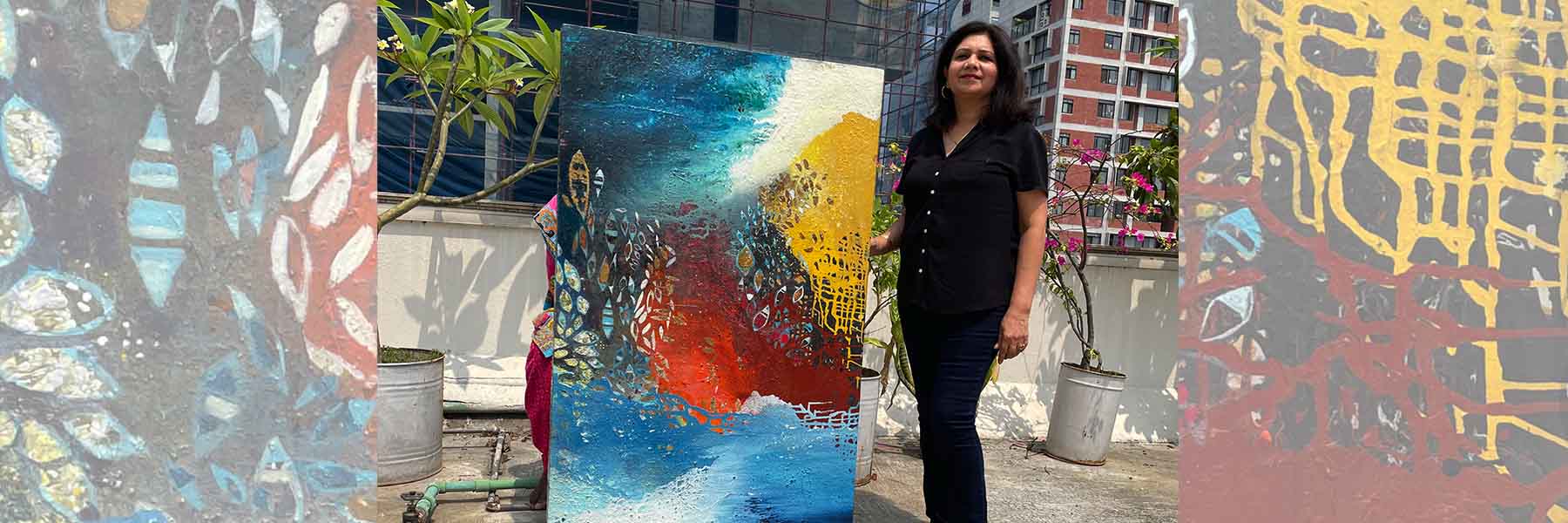 Contemporary Indian artist Vinita Karim Talks About Mineral Pigment Paintings