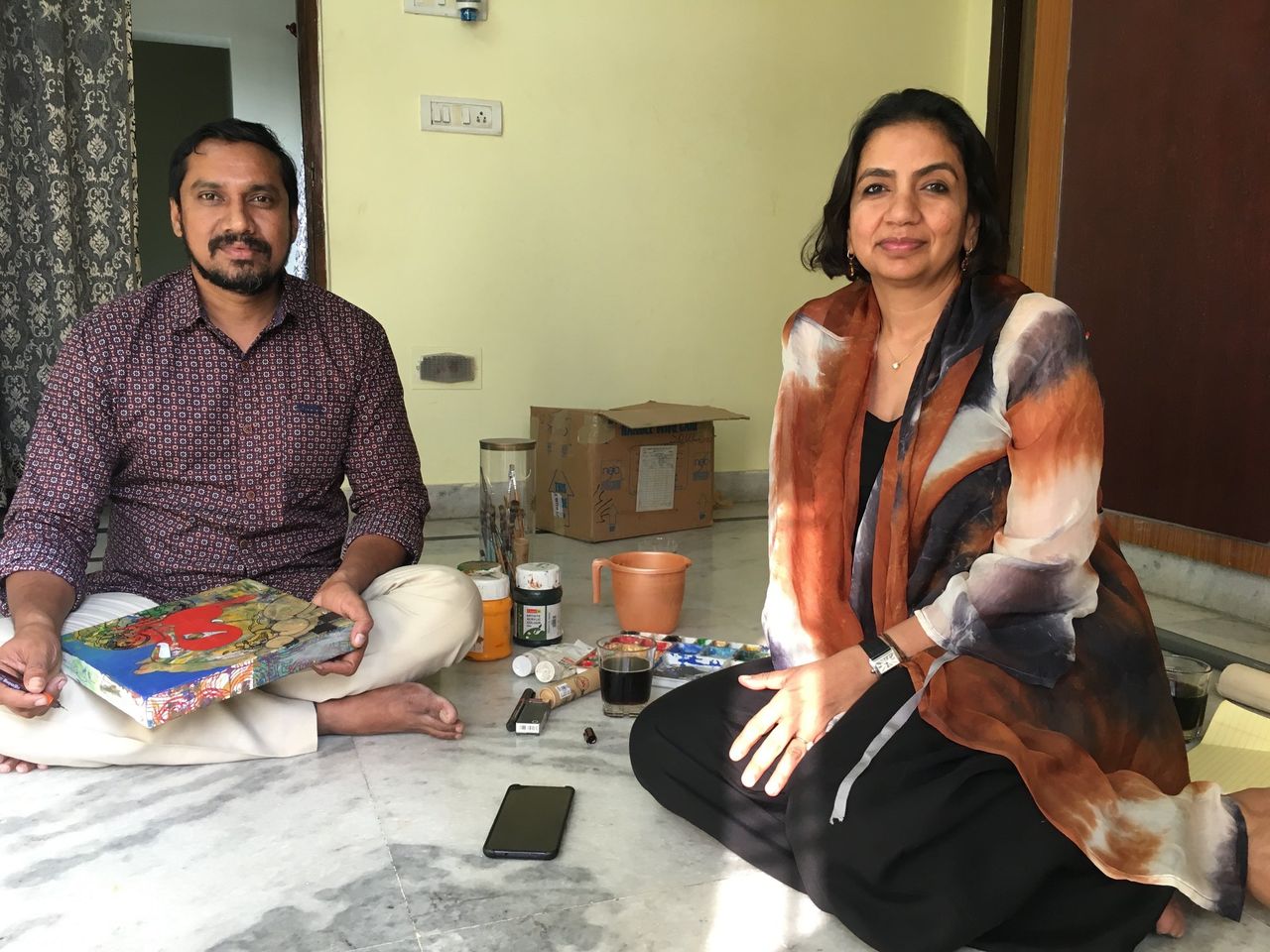 Sonia Patwardhan with Ramesh Gorjala