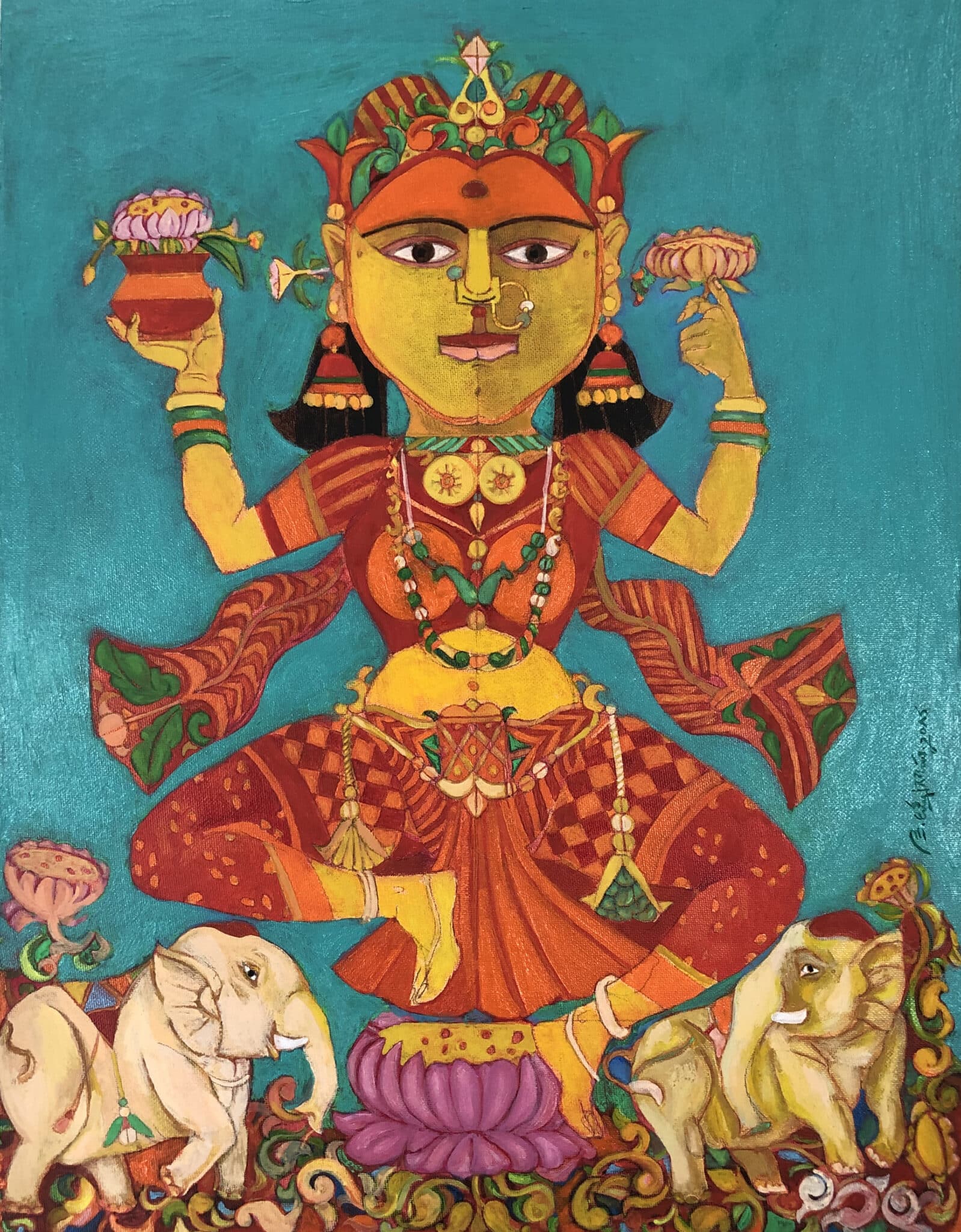 Goddess Laxmi Paintings