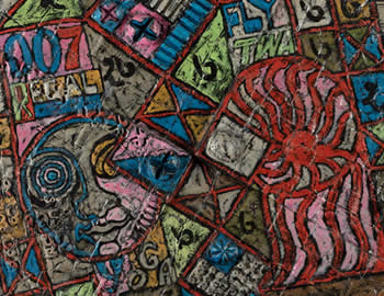 Untitled | Acrylic and plaster of paris on plywood | 36 x 35.5 x 4.2 inches | Price on request | SG1