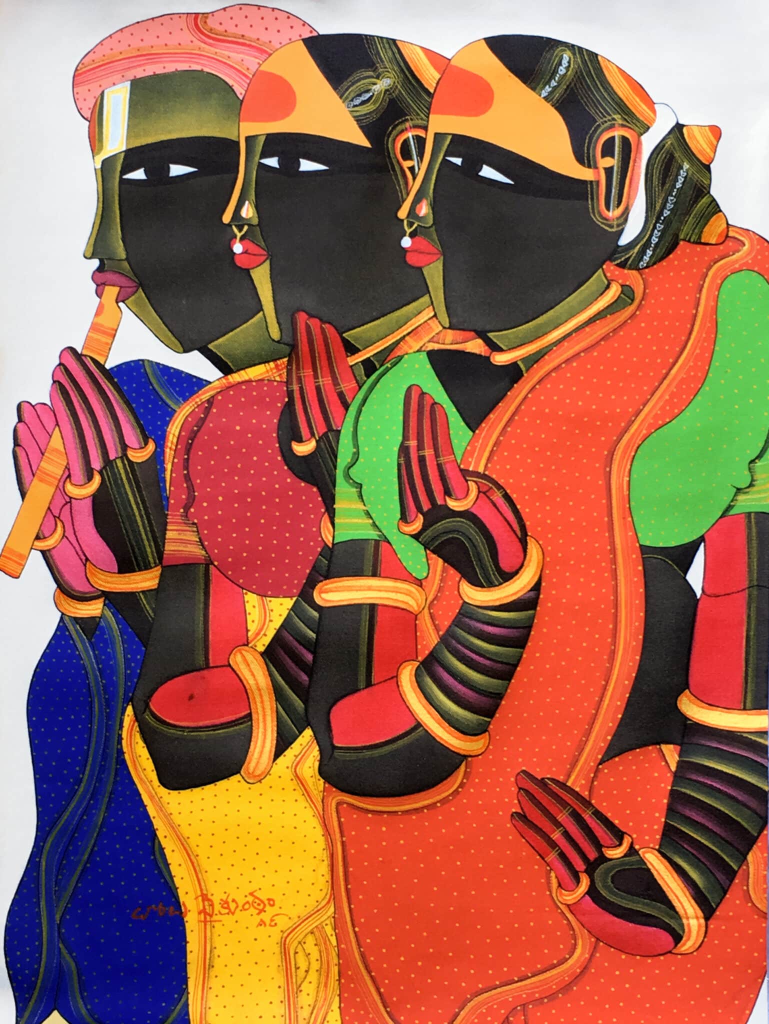 Thota Vaikuntam's art - acrylic on canvas