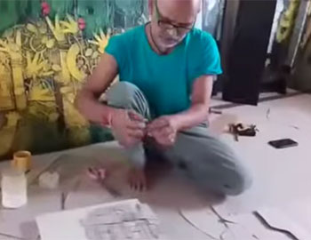 BEHIND THE SCENES: ARTIST BASUKI DAS GUPTA'S UNIQUE PROCESS