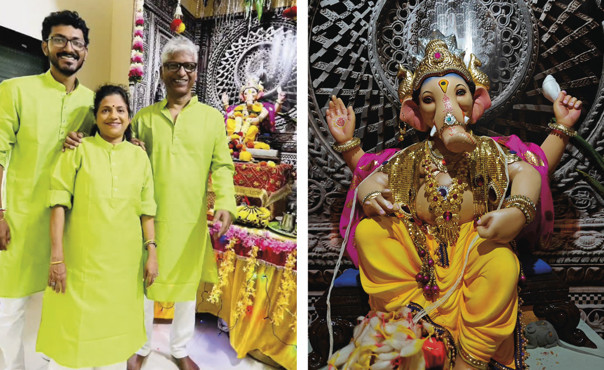 Sujata Achrekar with her family