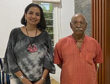 Sonia with Thota Vaiukuntam