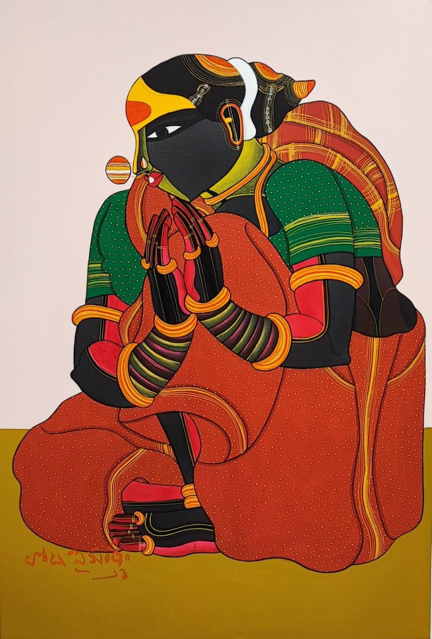 Thota Vaikuntam painting Telangana Woman