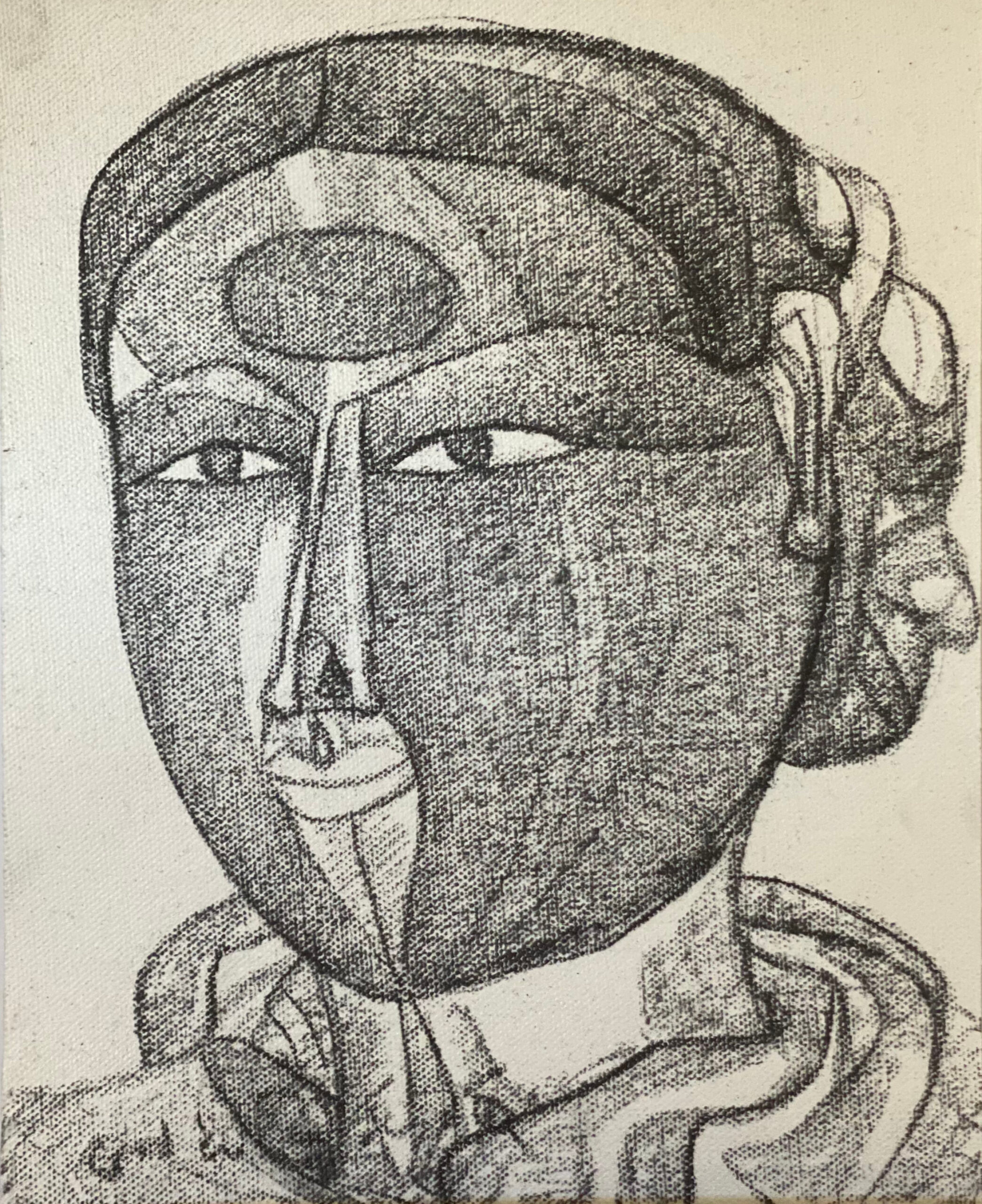 Thota Vaikuntam charcoal artwork Telangana Woman