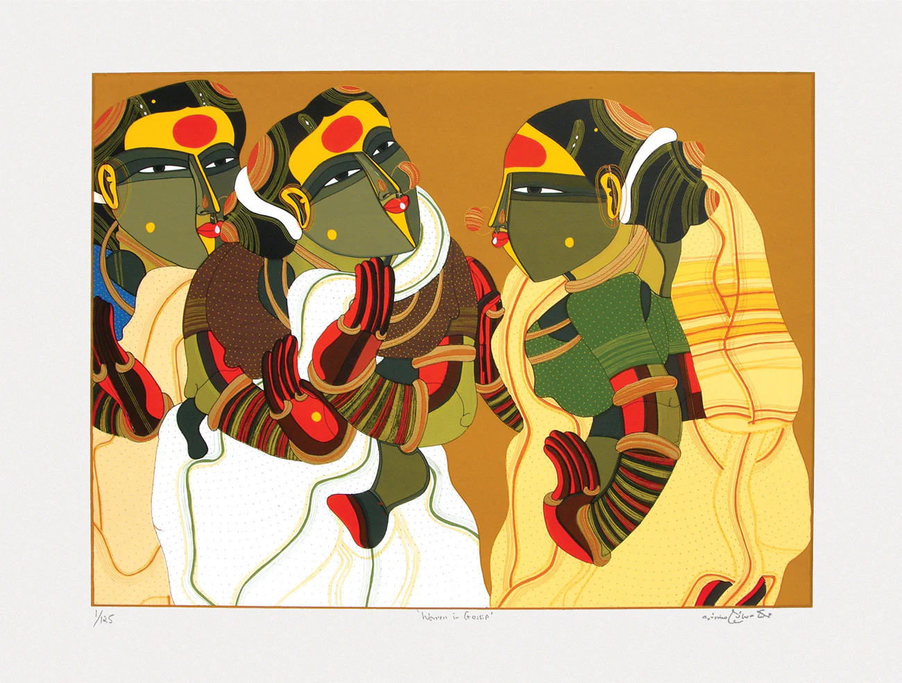 Thota Vaikuntam fine art print Women Gossiping