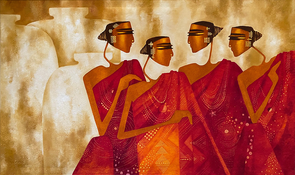 Bharti Prajapati canvas painting