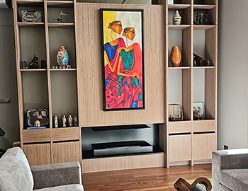 RECENT CLIENT INSTALLATIONS: ART BY BHARTI PRAJAPATI