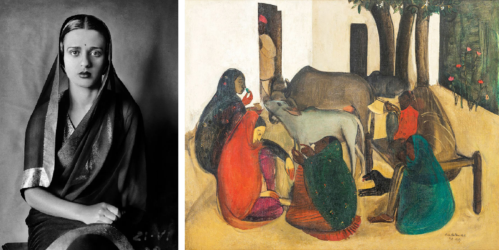 Artist Amrita Sher-Gil | Original art by Amrita Sher-Gil