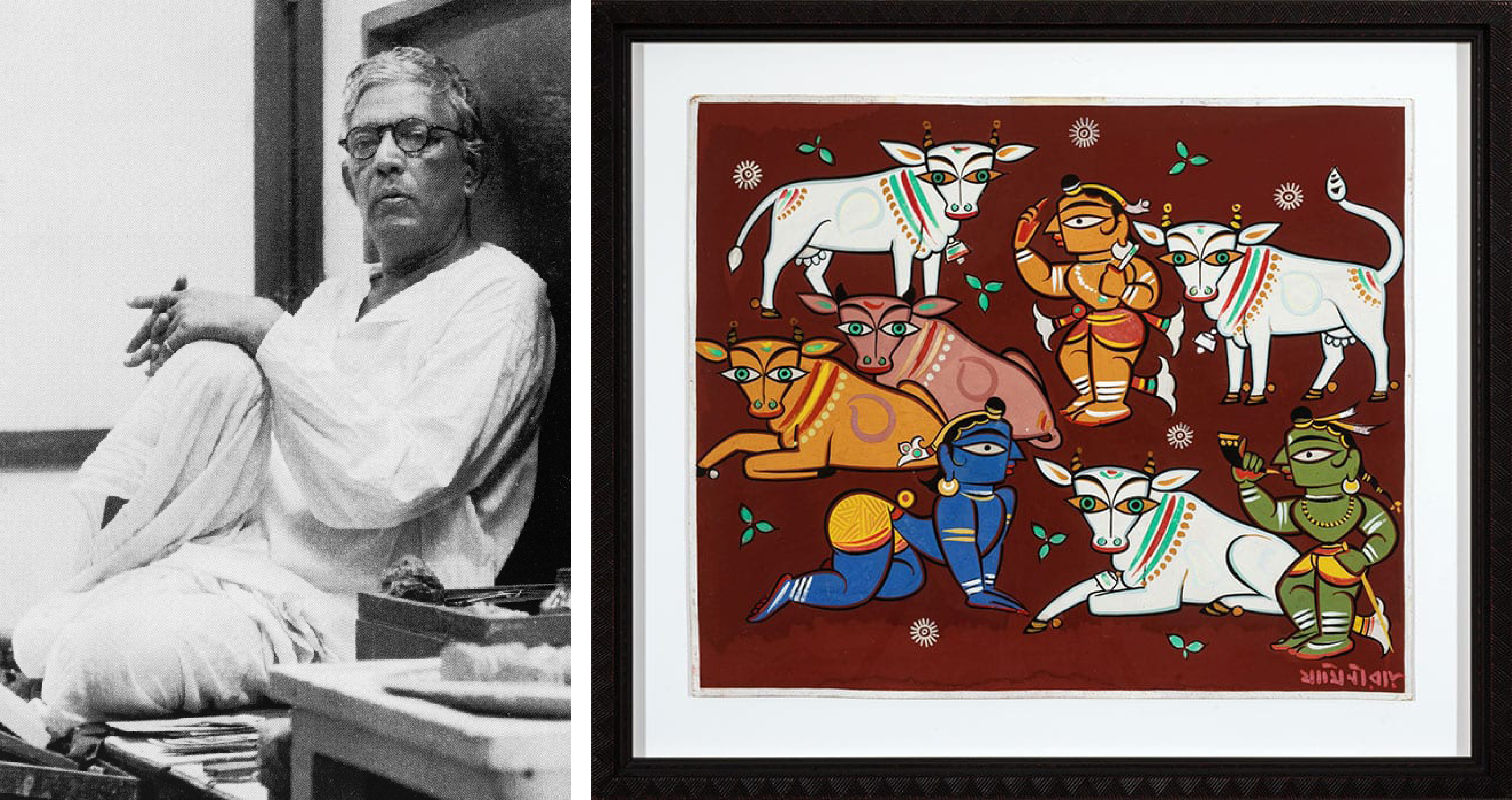 Indian artist Jamini Roy | Original painting by Jamini Roy