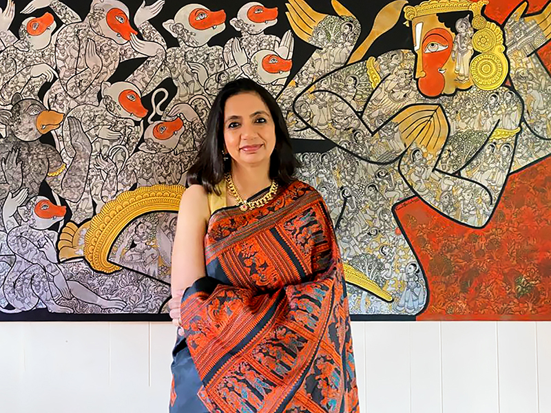 CURATOR’S CHOICE: ARTIST RAMESH GORJALA'S BOLD, KALAMKARI-INSPIRED CANVASES