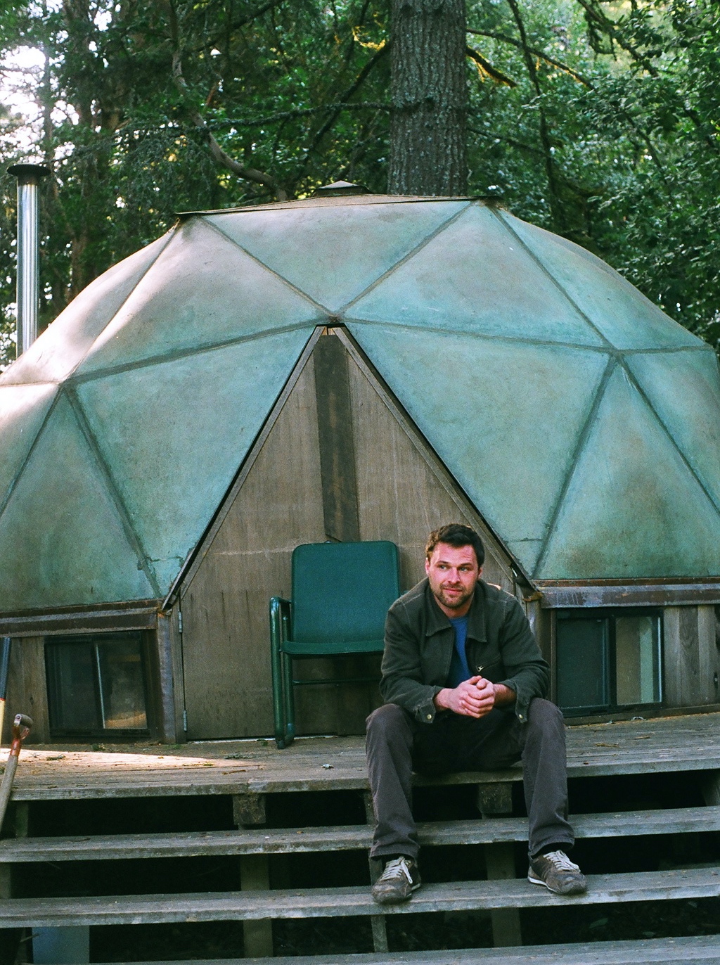 Geodesic dome built by Michael Szabo, where he lived for three years